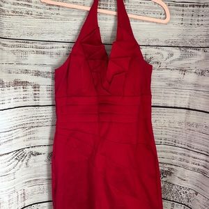 Sexy Red Halter Dress
